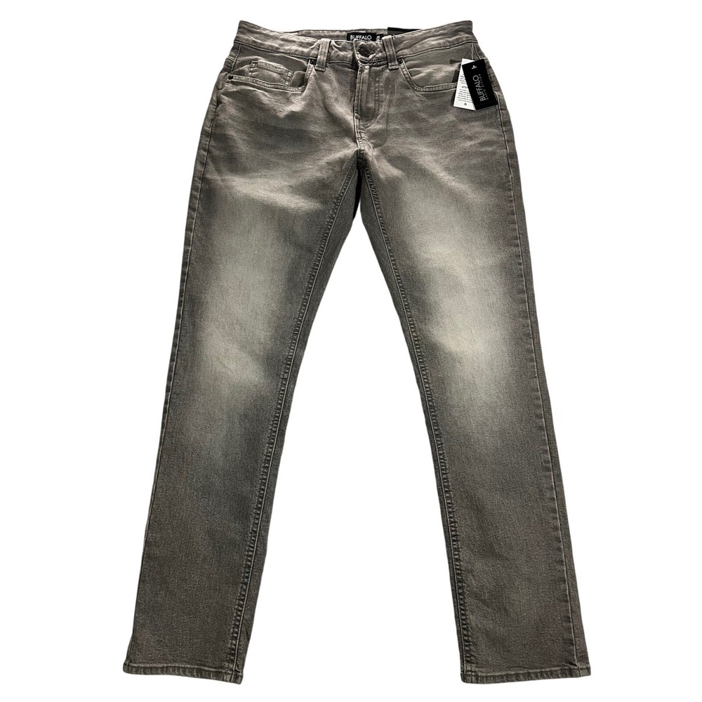 Buffalo David Bitton Jeans Mens 30x30* Slim Stretch Ash Gray Wash Denim New NWT